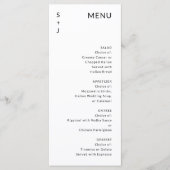 Modern Wedding Menu (Voorkant)