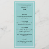 Modern Wedding Menu Card, Minimalist Custom Dinner (Voorkant)
