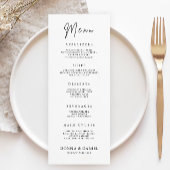 Modern Wedding Menu Kaarten Sjabloon
