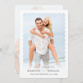 MODERN WEDDING minimalistisch verloving kalligrafi Kaart (Voorkant / Achterkant)