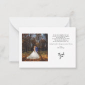 Modern Wedding Multi Foto bedankt Notitiekaartje (Achterkant)