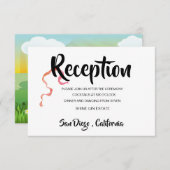 Modern Wedding Music Festival Field Event Save The Date (Voorkant / Achterkant)