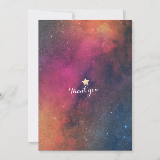 Modern Wedding Night Star Sky Galaxy Constellation Kaart (Achterkant)
