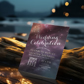 Modern Wedding Night Star Sky Galaxy Constellation Kaart