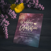 Modern Wedding Night Star Sky Galaxy Constellation Kaart