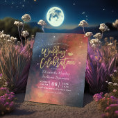 Modern Wedding Night Star Sky Galaxy Constellation Kaart