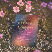 Modern Wedding Night Star Sky Galaxy Constellation Kaart