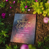Modern Wedding Night Star Sky Galaxy Constellation Kaart