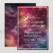 Modern Wedding Night Star Sky Galaxy Constellation Kaart (Voorkant / Achterkant)