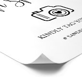 Modern Wedding Oh Snap Sign Poster (Hoek)