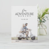 Modern wedding photo adventure  kaart (Staand voorkant)