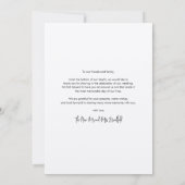 Modern Wedding Photo Collage Mr en Mrs. Bedankkaart (Achterkant)