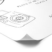 Modern Wedding Photo Guestbook Poster (Hoek)