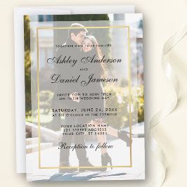 Modern Wedding Photo Invitation Overlay G Kaart