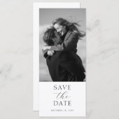 Modern Wedding Photo Save the Date with QR Code (Voorkant / Achterkant)