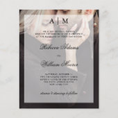 Modern Wedding Photo Uitnodiging | BEGROTINGSBETAL (Voorkant)