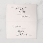 Modern Wedding Plaatskaartje (Buitenkant ongevouwen)