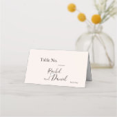 Modern Wedding Plaatskaartje (Voorkant)