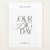 Modern Wedding Planner Notebook "Our Big Day" (Voorkant)