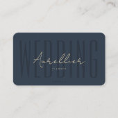Modern Wedding Planner Organizer Professioneel Bla Visitekaartje (Voorkant)