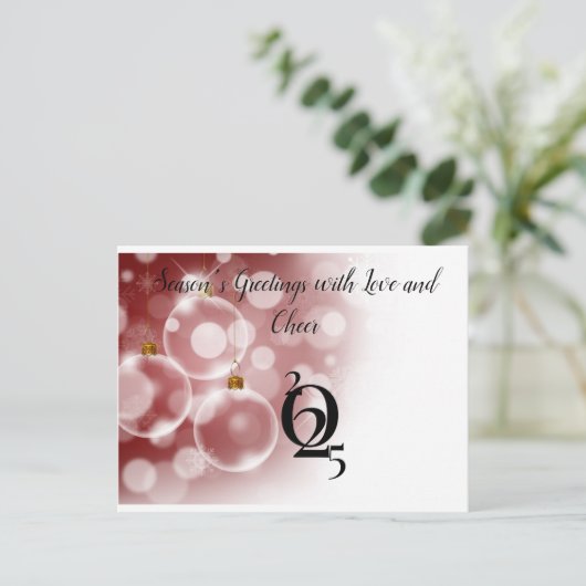modern wedding postcard briefkaart (Staand voorkant)