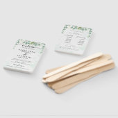 Modern Wedding Program Fans with Photo Handwaaier (Niet-gemonteerd)