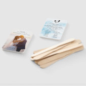 Modern Wedding Program Fans with Photo Handwaaier (Niet-gemonteerd)