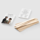 Modern Wedding Program Fans with Photo Handwaaier (Niet-gemonteerd)