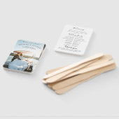 Modern Wedding Program Fans with Photo Handwaaier (Niet-gemonteerd)