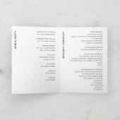 Modern Wedding Programma (Binnen)