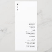 Modern Wedding Programmakaart (Voorkant)