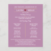Modern Wedding Programme - Single Sided Flyer (Voorkant)