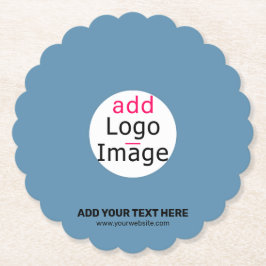 Modern Wedding Promo  Dusty Blue Kartonnen Onderzetters