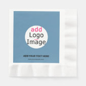 Modern Wedding Promo  Dusty Blue Servet (Voorkant)