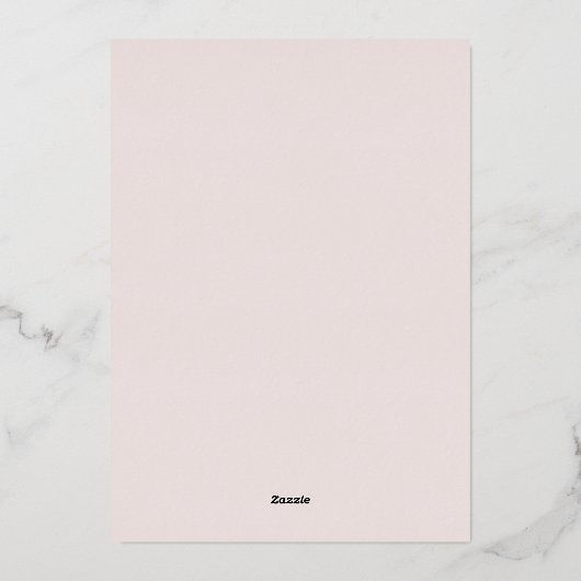 Modern Wedding real Folie Uitnodiging (Achterkant)