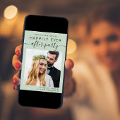 Modern Wedding Reception Foto Sage Green Save The Date