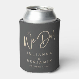 Modern Wedding Rehearsal Dinner Charcoal Custom Blikjeskoeler