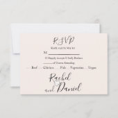 Modern Wedding RSVP Kaartje (Voorkant)
