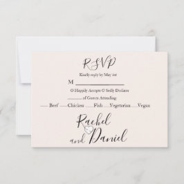 Modern Wedding RSVP Kaartje