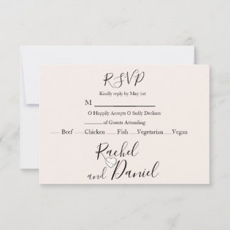 Modern Wedding RSVP Kaartje