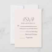 Modern Wedding RSVP Kaartje (Voorkant)