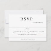 Modern Wedding RSVP Kaartje (Voorkant)