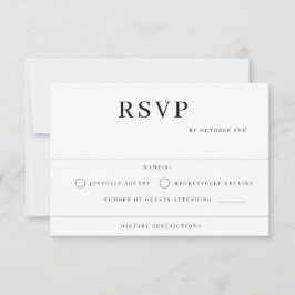 Modern Wedding RSVP Kaartje