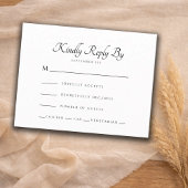 Modern Wedding RSVP Kaartje