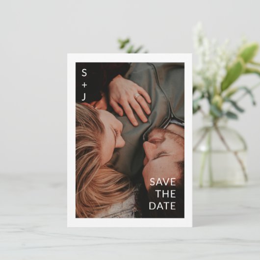 Modern Wedding Save The Date (Staand voorkant)