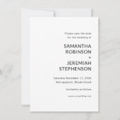 Modern Wedding Save The Date (Achterkant)