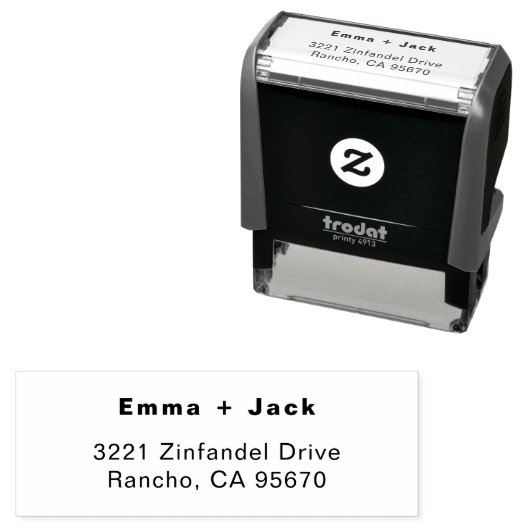 Modern Wedding Save the date Housewarming Gift Zelfinktende Stempel (In situ)