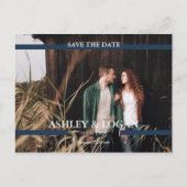 Modern Wedding Save the Date Photo Aankondigingskaart (Voorkant)