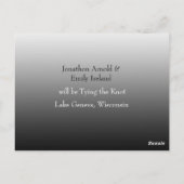 Modern Wedding Save the Date Photo Briefkaart (Achterkant)