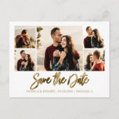 Modern Wedding Save the Date Photo Briefkaart (Voorkant)